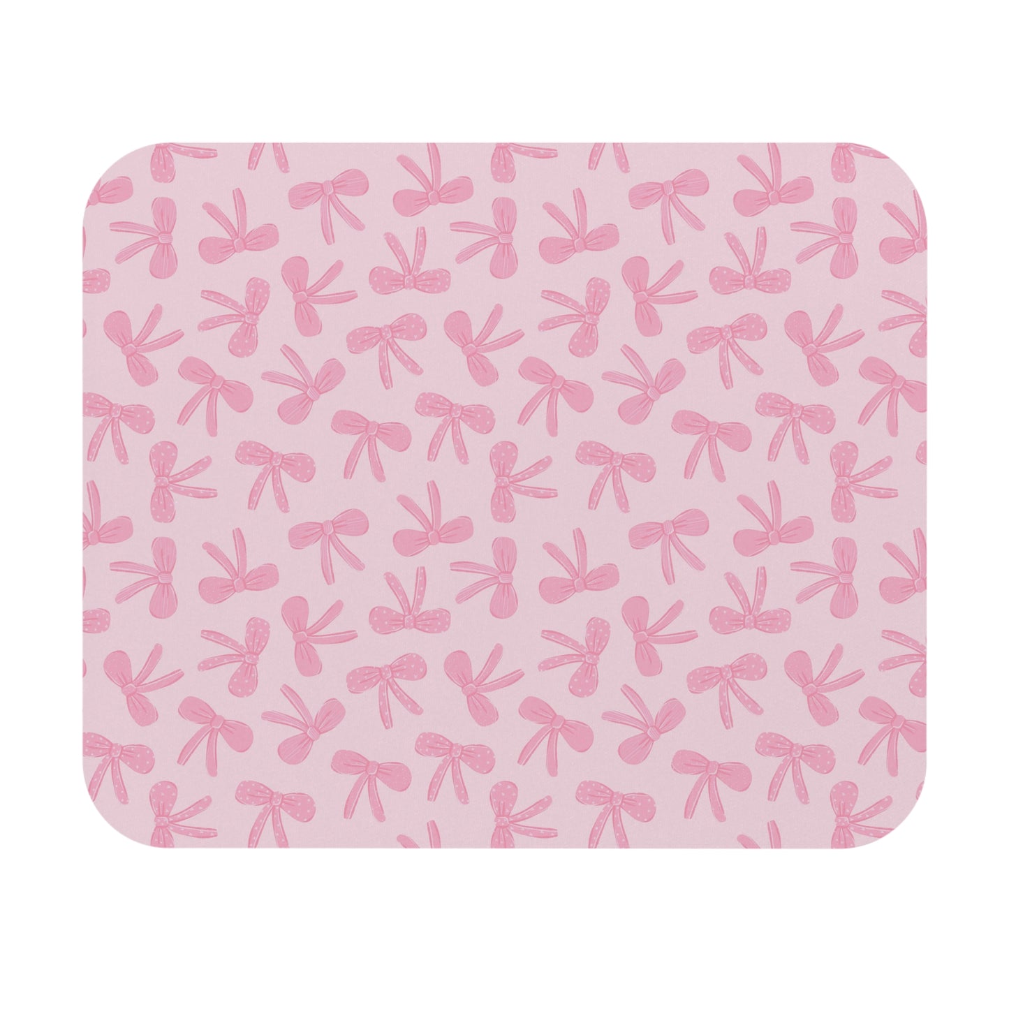 Cute Pink Bow Pattern Mouse Pad for Home Office