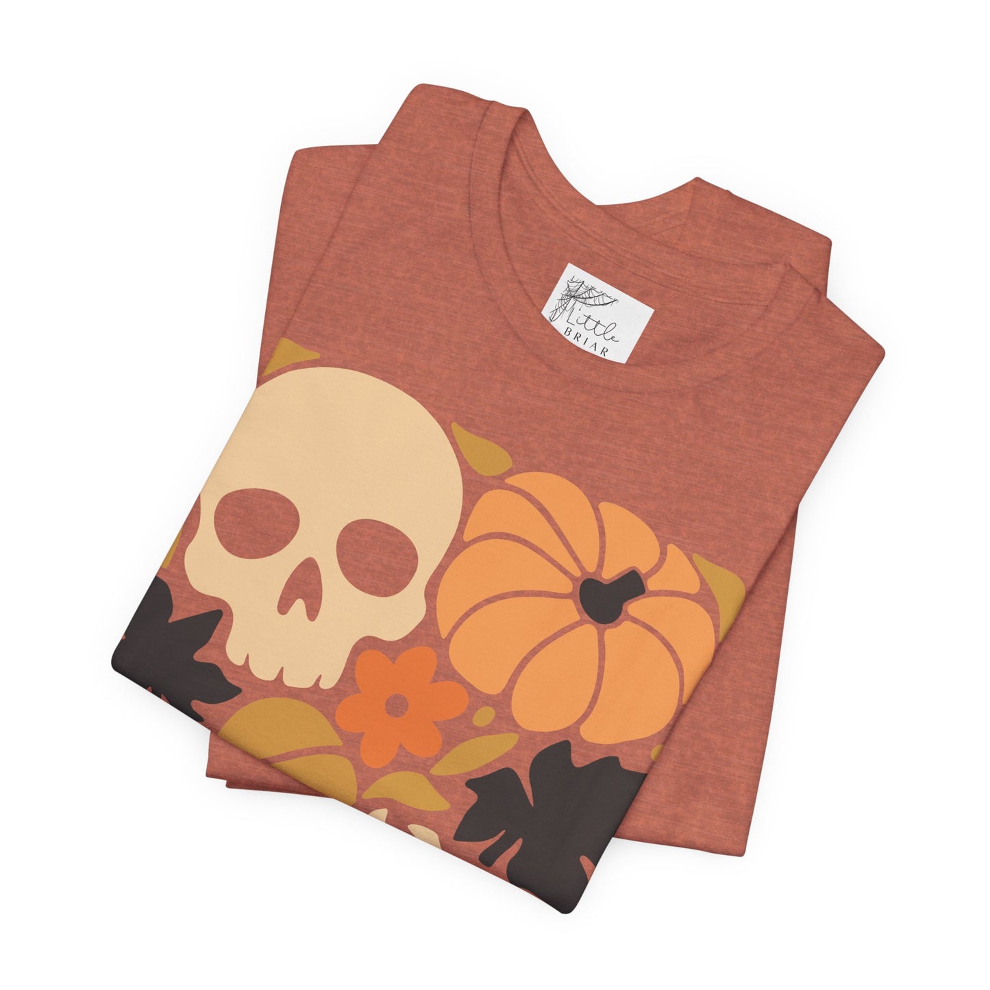 Autumn Vibes Graphic Tee | Halloween Shirt, Fall Apparel, Unisex Tee, Spooky Fashion, Pumpkin Skull Top