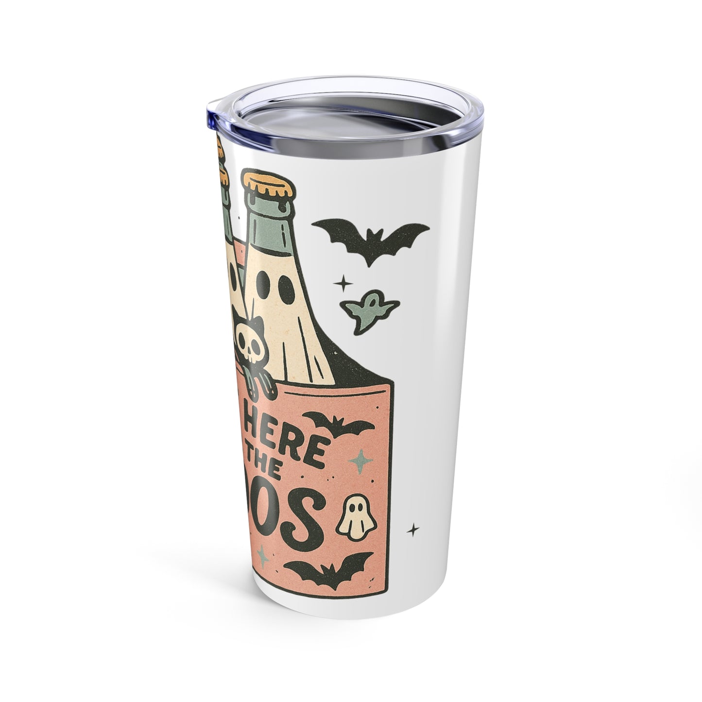Spooky Halloween Tumbler, Just Here for the Boo's, Fun and Festive Drinkware, Perfect for Fall Parties, Halloween Gifts, Trick or Treat