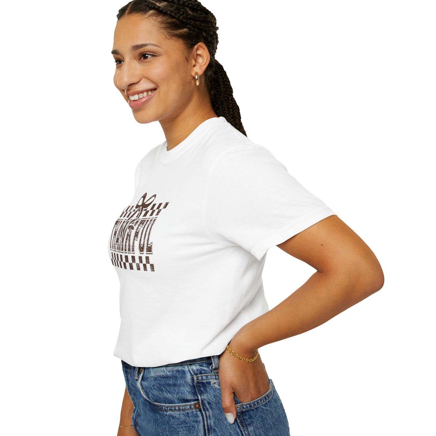 Thankful Unisex Garment-Dyed T-Shirt, Casual Fall Tee, Thanksgiving Gift, Cozy Everyday Wear, Autumn Fashion, Comfortable Tops