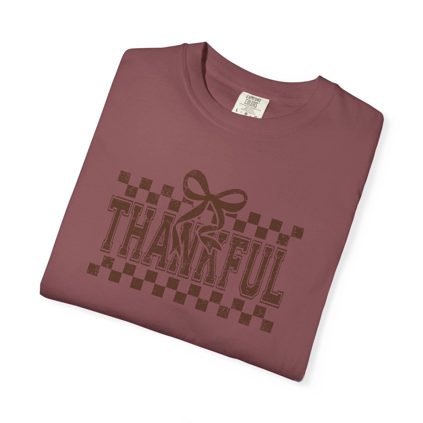 Thankful Unisex Garment-Dyed T-Shirt, Casual Fall Tee, Thanksgiving Gift, Cozy Everyday Wear, Autumn Fashion, Comfortable Tops