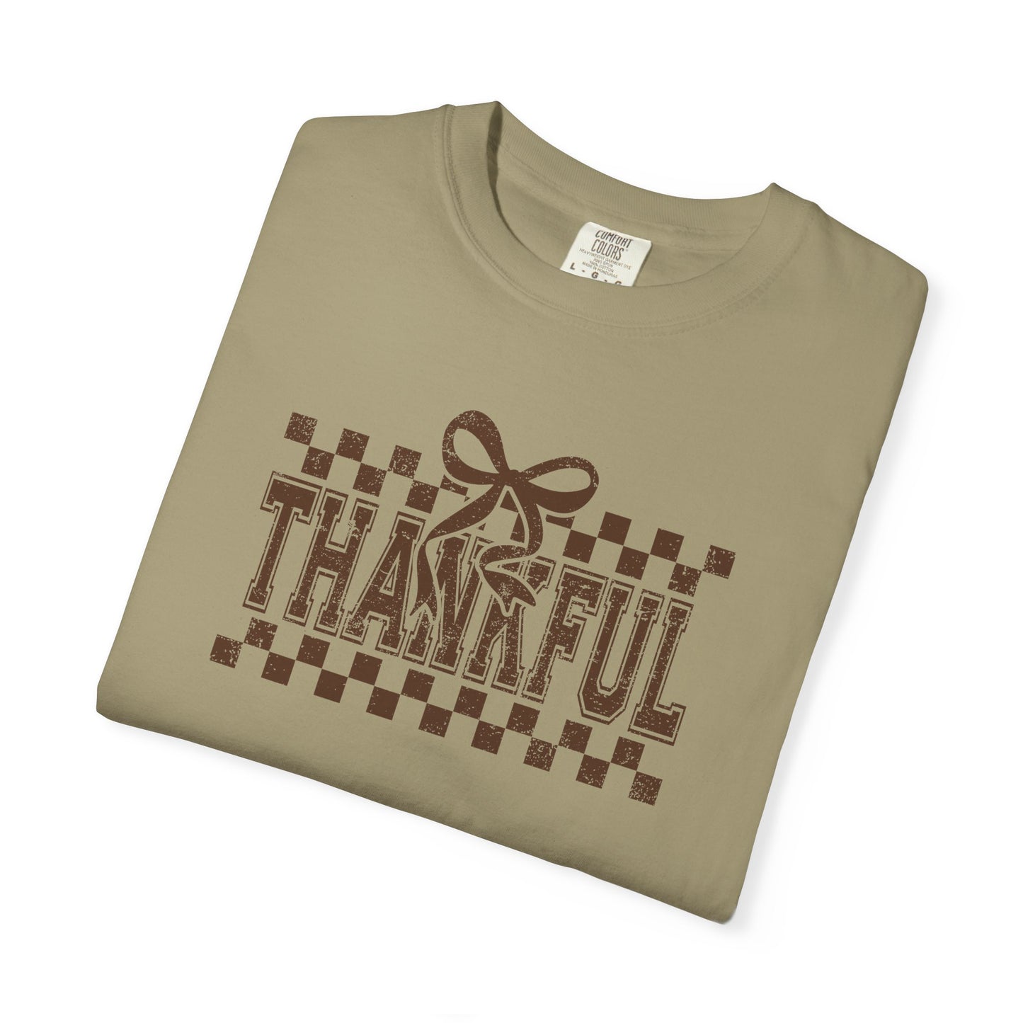 Thankful Unisex Garment-Dyed T-Shirt, Casual Fall Tee, Thanksgiving Gift, Cozy Everyday Wear, Autumn Fashion, Comfortable Tops