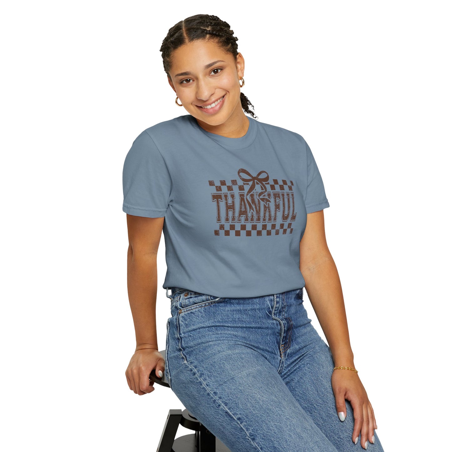 Thankful Unisex Garment-Dyed T-Shirt, Casual Fall Tee, Thanksgiving Gift, Cozy Everyday Wear, Autumn Fashion, Comfortable Tops