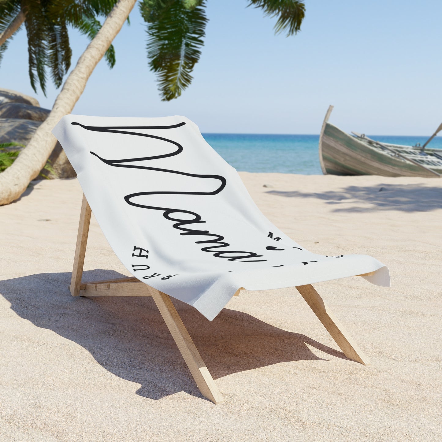 Mama Beach Towel - Perfect Gift for Moms, Stylish Summer Accessory