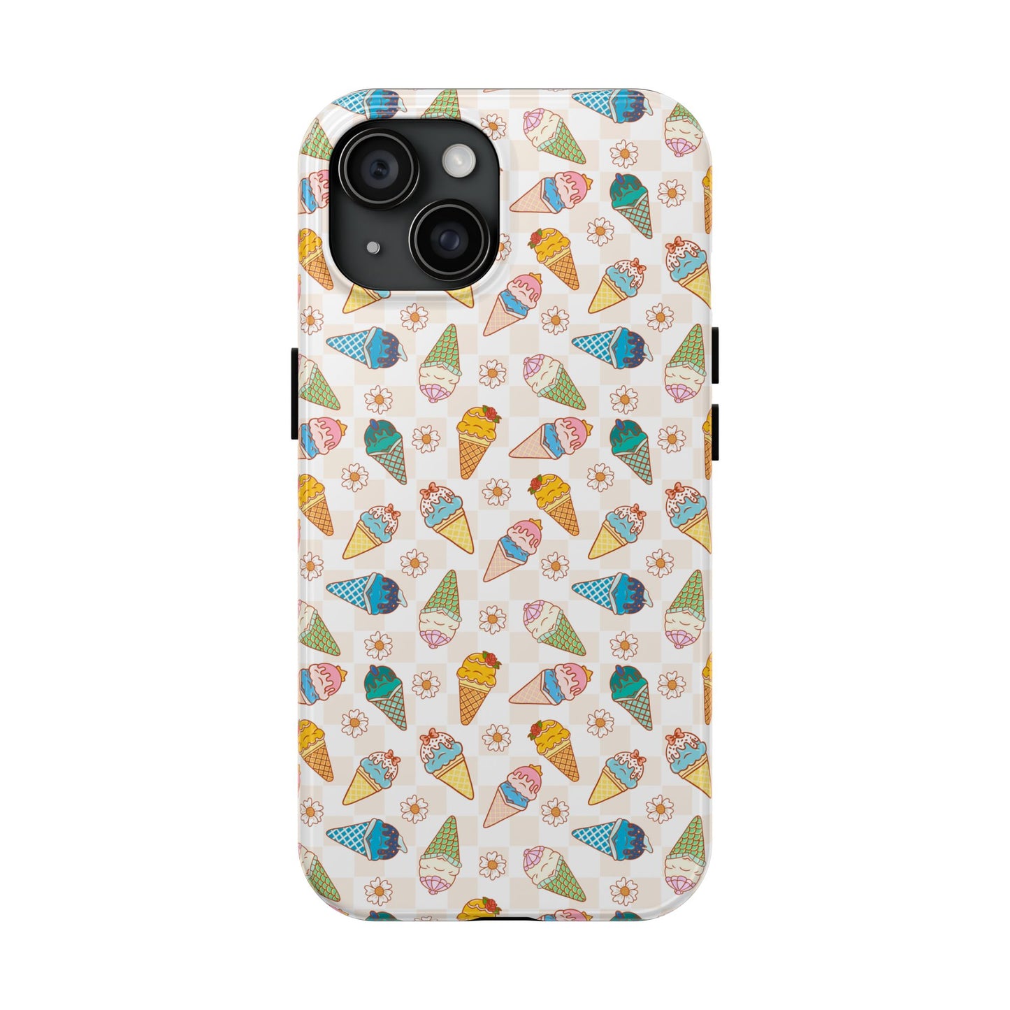 Princess Themed Colorful Ice Cream Tough Phone Cases - Fun, Giftable, Summer Vibe, Durable Protection for Your Device, Perfect for Food Lovers, Bright