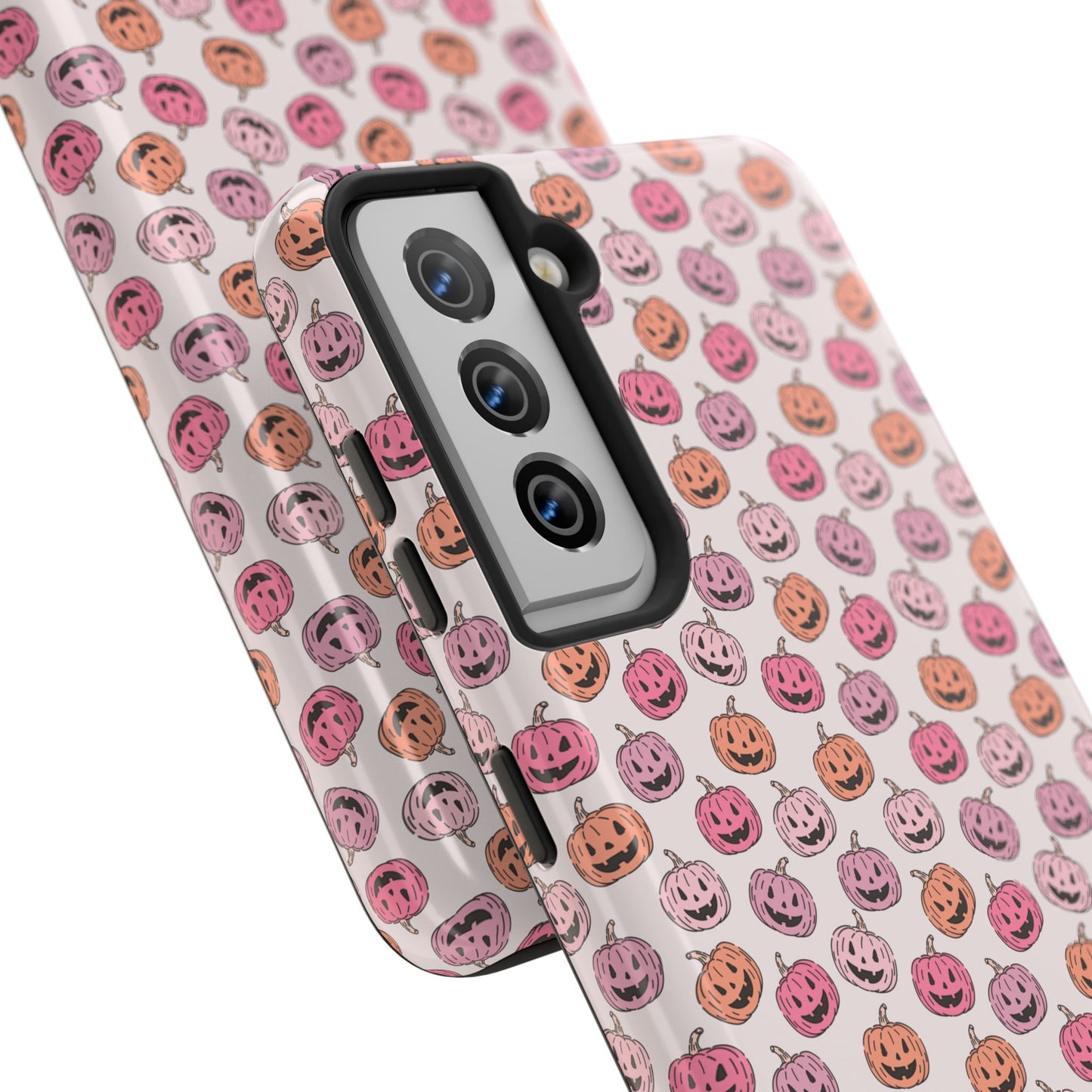 Cute Pumpkin Pattern Tough Phone Cases | Fall Decor, Halloween Accessories, Gifts for Her, Trendy Phone Protection