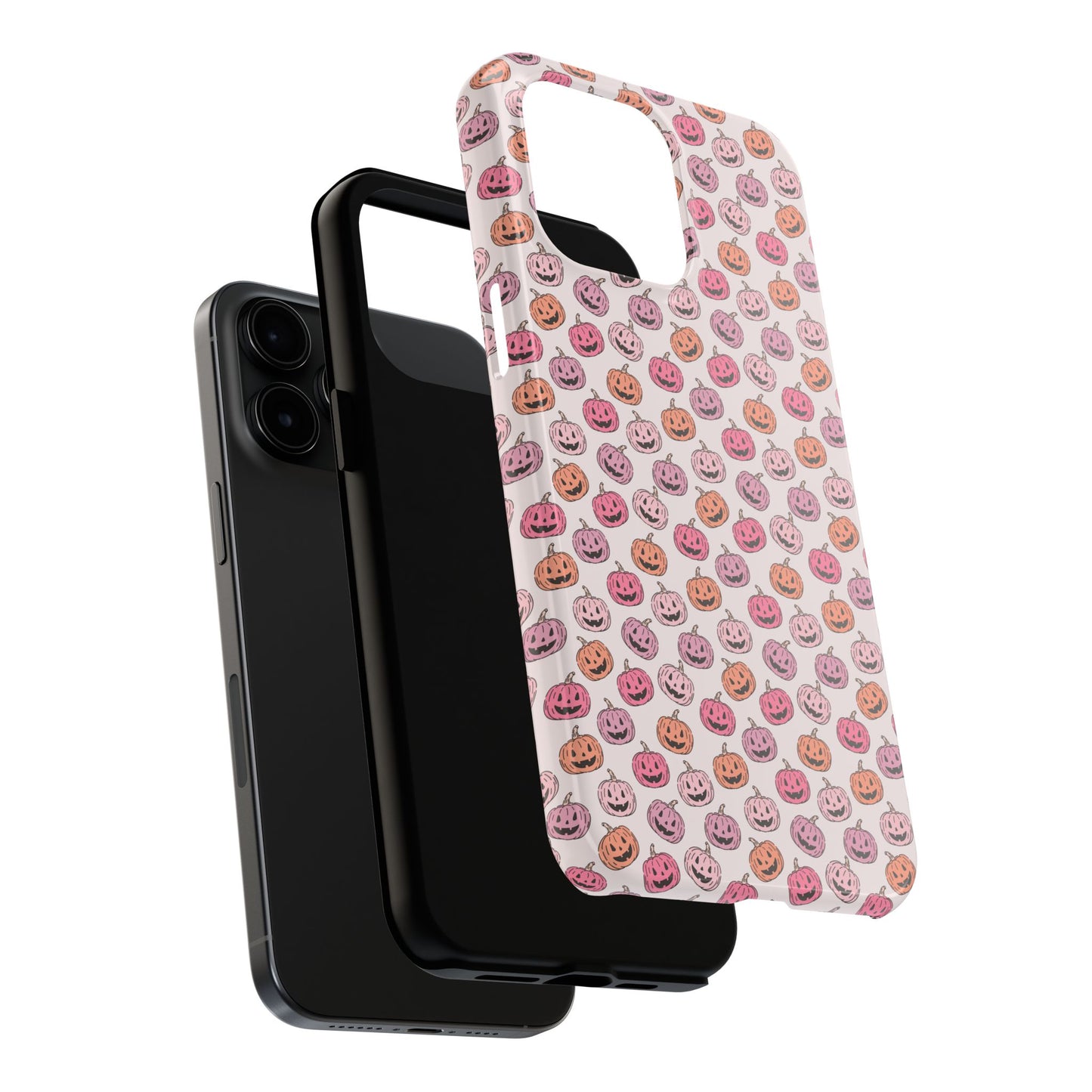 Cute Pumpkin Pattern Tough Phone Cases | Fall Decor, Halloween Accessories, Gifts for Her, Trendy Phone Protection