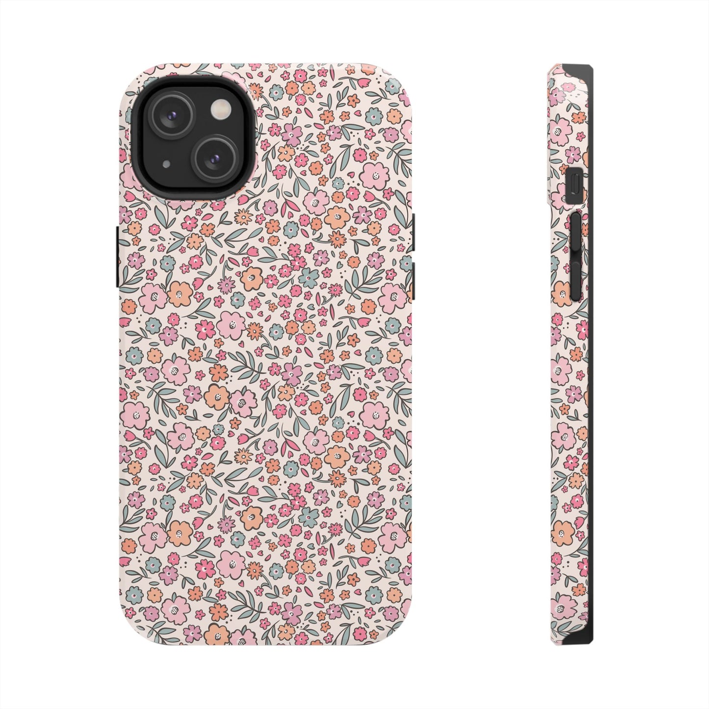 Floral Tough Phone Cases - Stylish Protection, Unique Gifts, Spring Decor, Flower Pattern, Durable Accessory