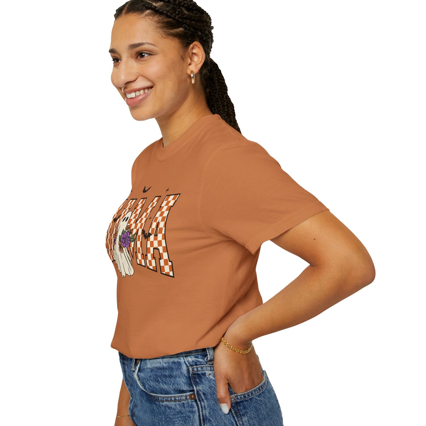 Ghostly Mama T-shirt, Spooky Mama Shirt, Halloween Tee, Gift for Mom, Fall Fashion, Unisex Graphic Tee