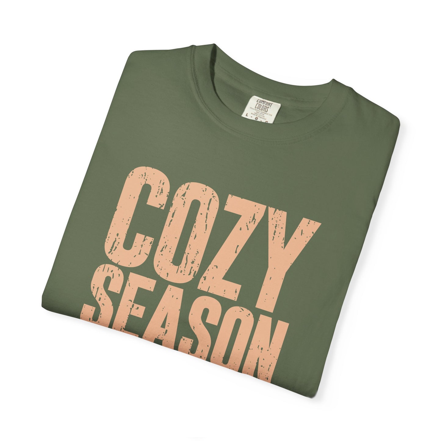 Cozy Season T-shirt for Autumn Vibes | Unisex Garment-Dyed Tee, Fall Apparel, Seasonal Fashion, Casual Wear, Gift Idea