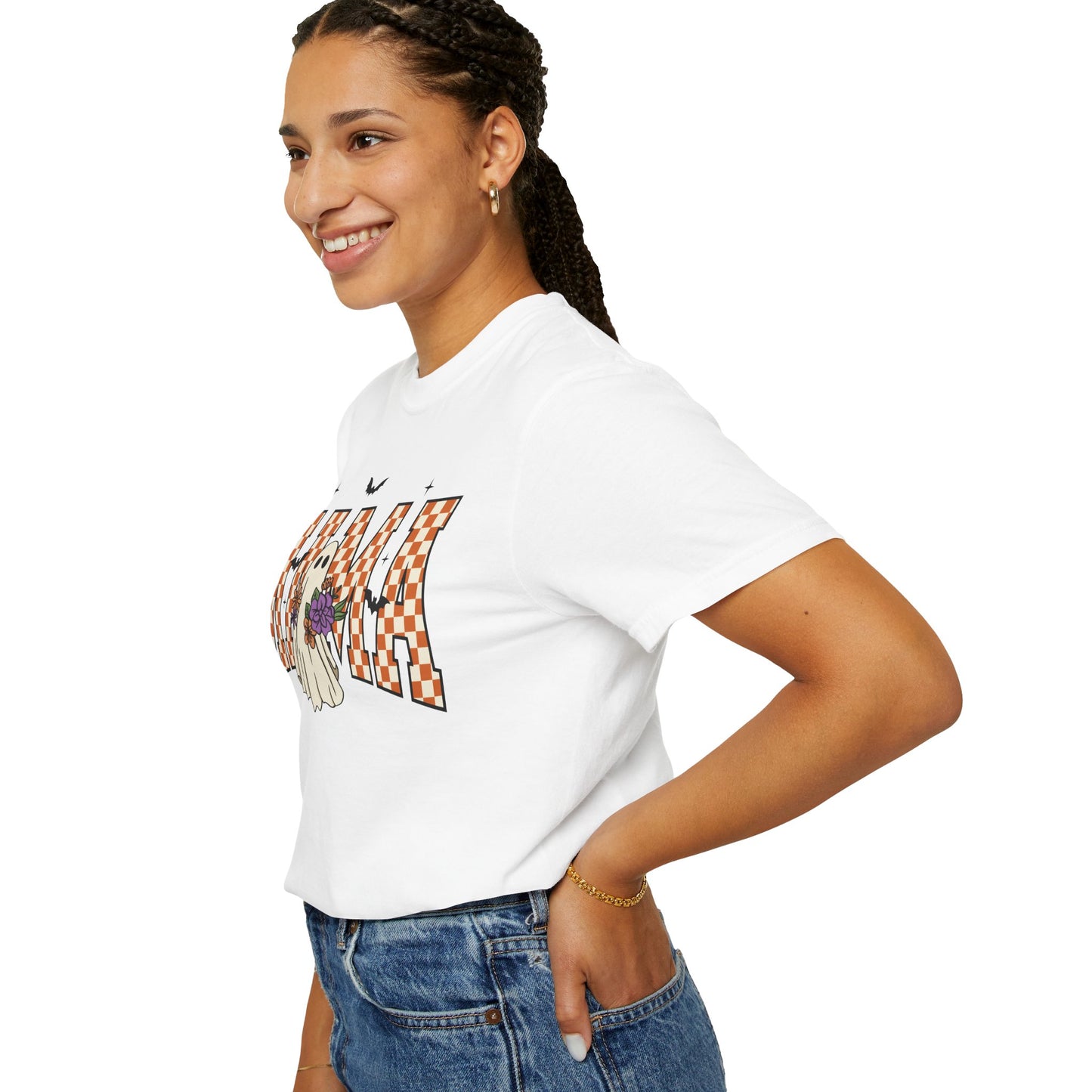 Ghostly Mama T-shirt, Spooky Mama Shirt, Halloween Tee, Gift for Mom, Fall Fashion, Unisex Graphic Tee