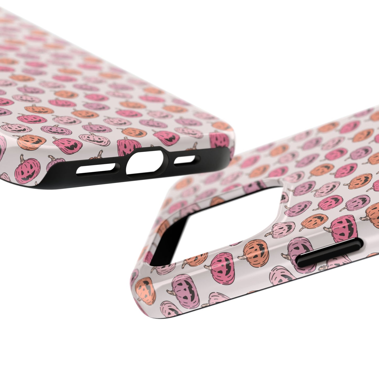 Cute Pumpkin Pattern Tough Phone Cases | Fall Decor, Halloween Accessories, Gifts for Her, Trendy Phone Protection