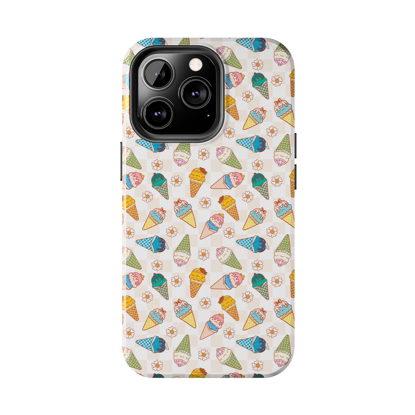 Princess Themed Colorful Ice Cream Tough Phone Cases - Fun, Giftable, Summer Vibe, Durable Protection for Your Device, Perfect for Food Lovers, Bright