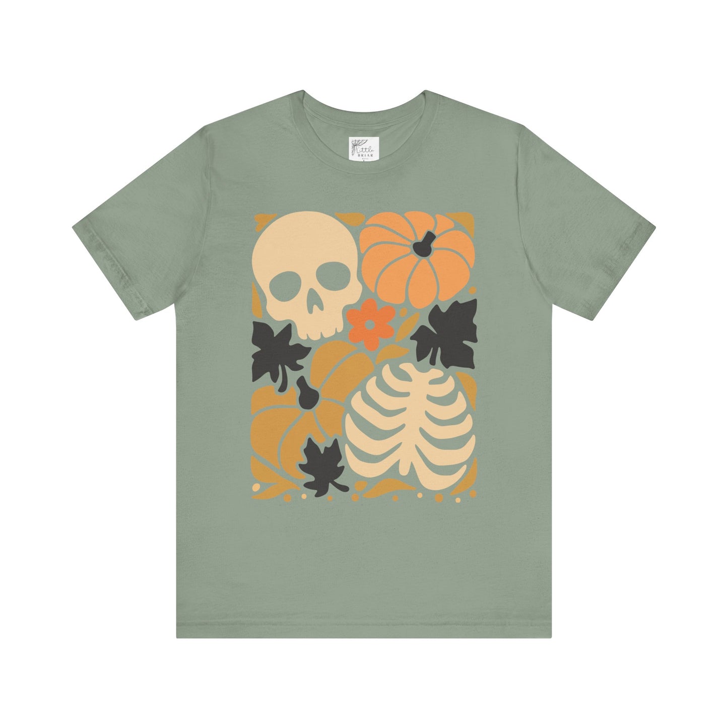 Autumn Vibes Graphic Tee | Halloween Shirt, Fall Apparel, Unisex Tee, Spooky Fashion, Pumpkin Skull Top