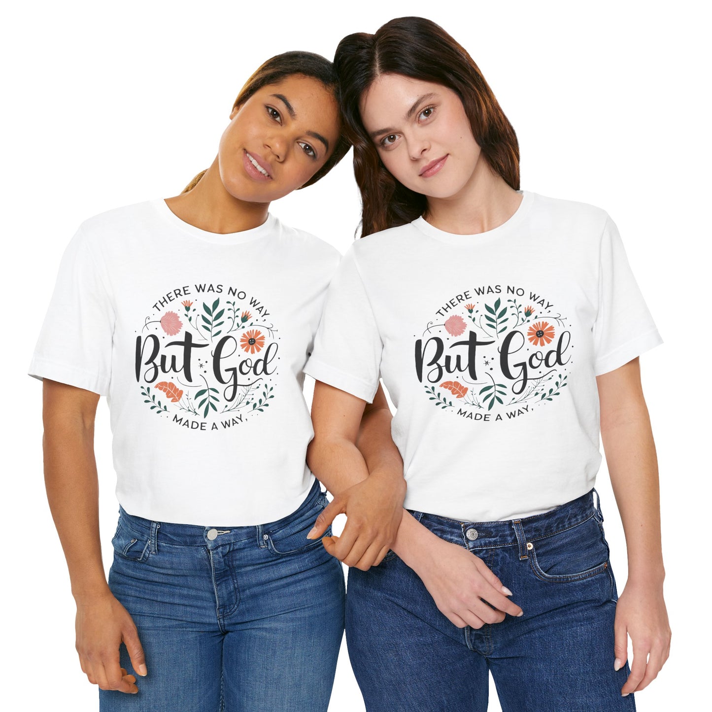 Inspirational Short Sleeve Tee - "But God Made a Way" | Unisex Jersey T-Shirt