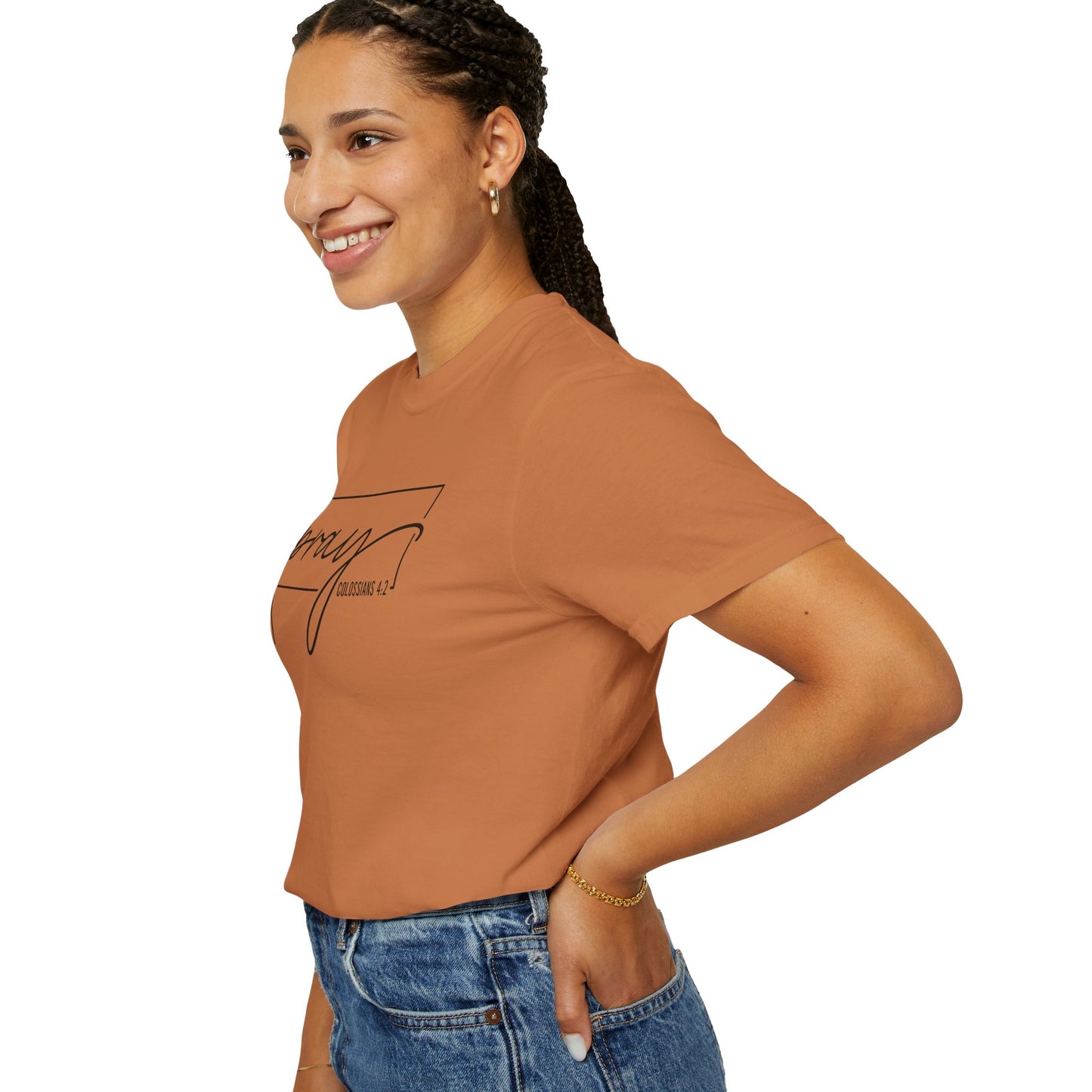 Pray Unisex Garment-Dyed T-Shirt, Faith-based Tee, Inspirational Shirt, Gift for Believers, Casual Faith Wear