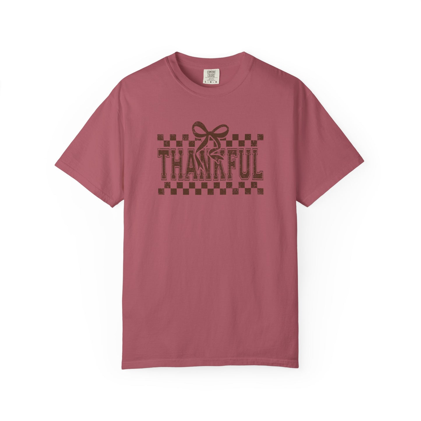 Thankful Unisex Garment-Dyed T-Shirt, Casual Fall Tee, Thanksgiving Gift, Cozy Everyday Wear, Autumn Fashion, Comfortable Tops