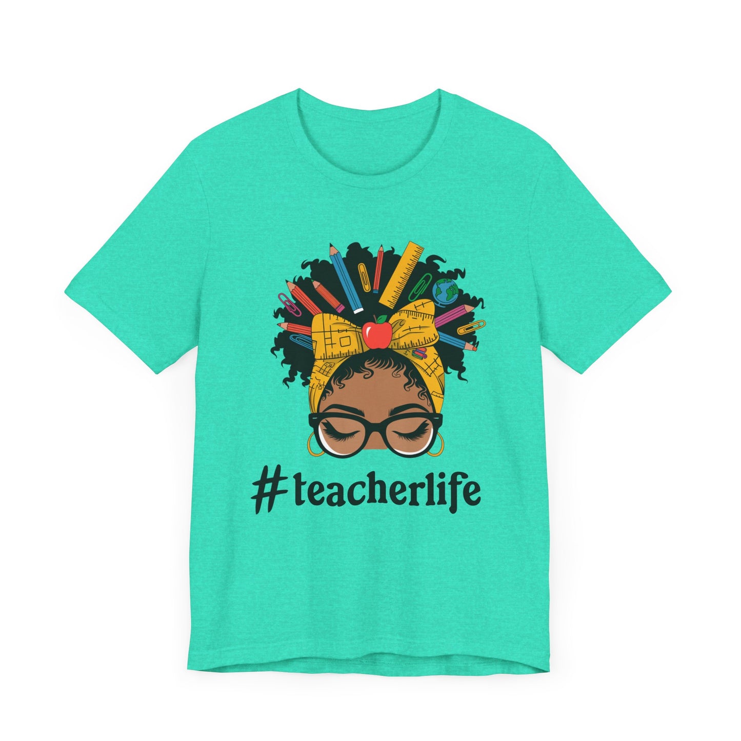 #TeacherLife Unisex Short Sleeve Tee - Celebrate Educators in Style