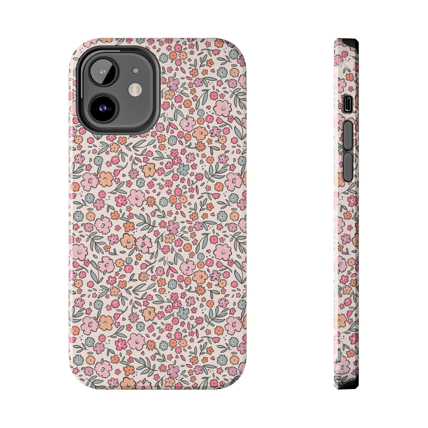 Floral Tough Phone Cases - Stylish Protection, Unique Gifts, Spring Decor, Flower Pattern, Durable Accessory