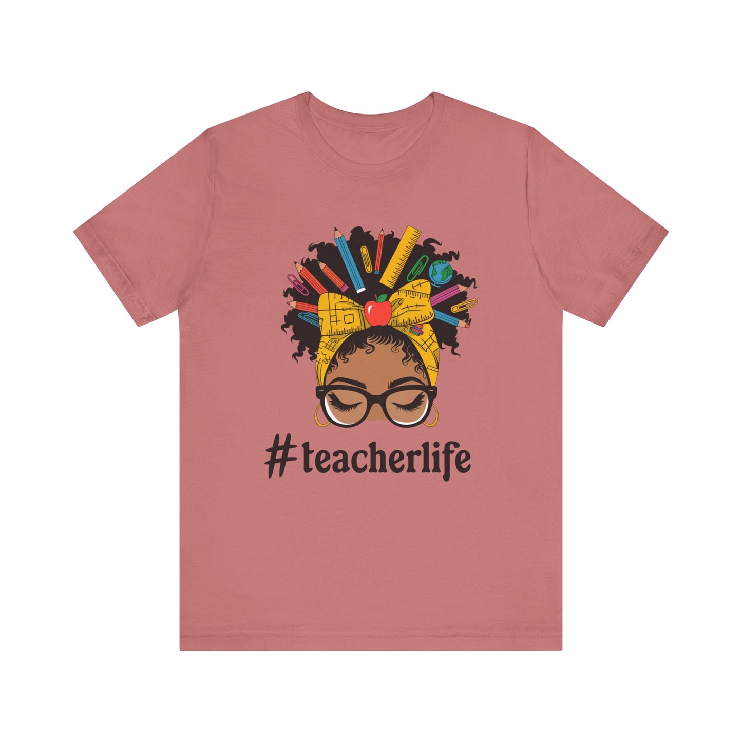 #TeacherLife Unisex Short Sleeve Tee - Celebrate Educators in Style