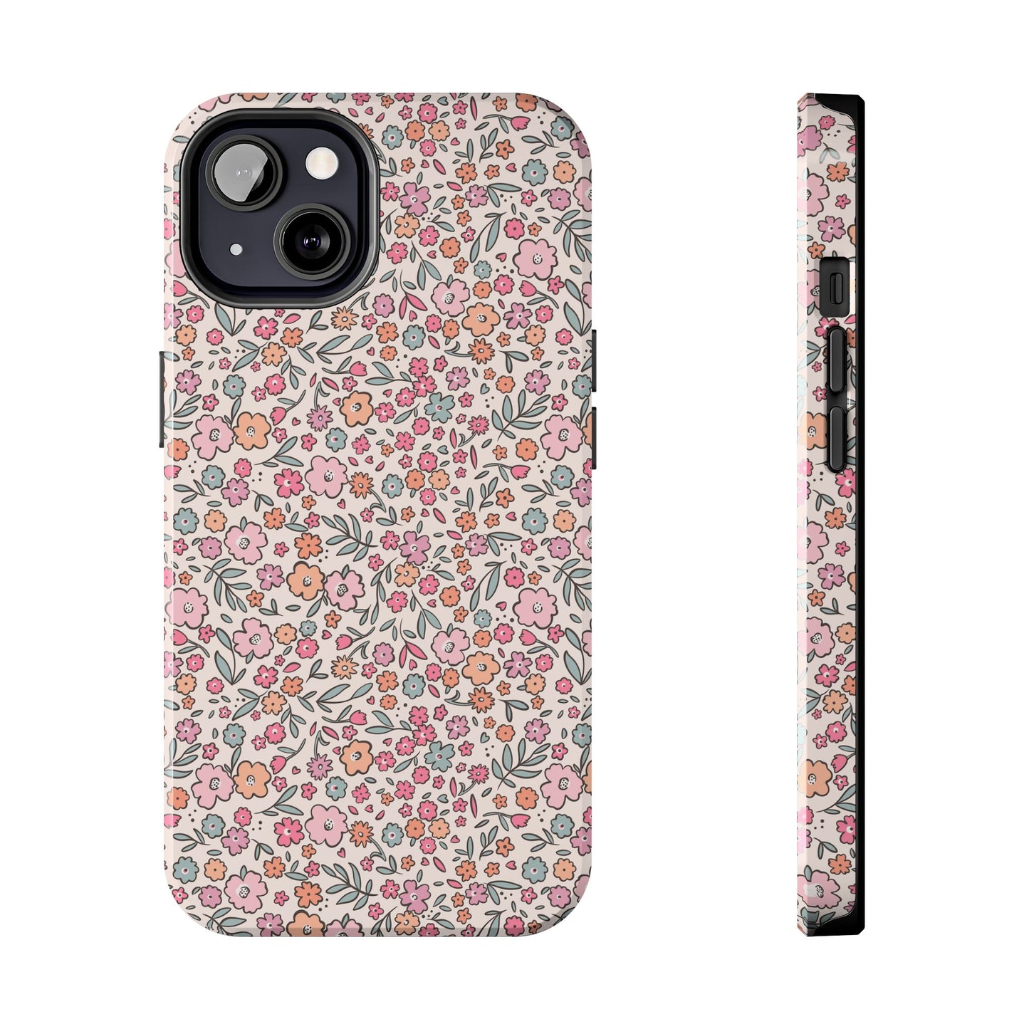 Floral Tough Phone Cases - Stylish Protection, Unique Gifts, Spring Decor, Flower Pattern, Durable Accessory