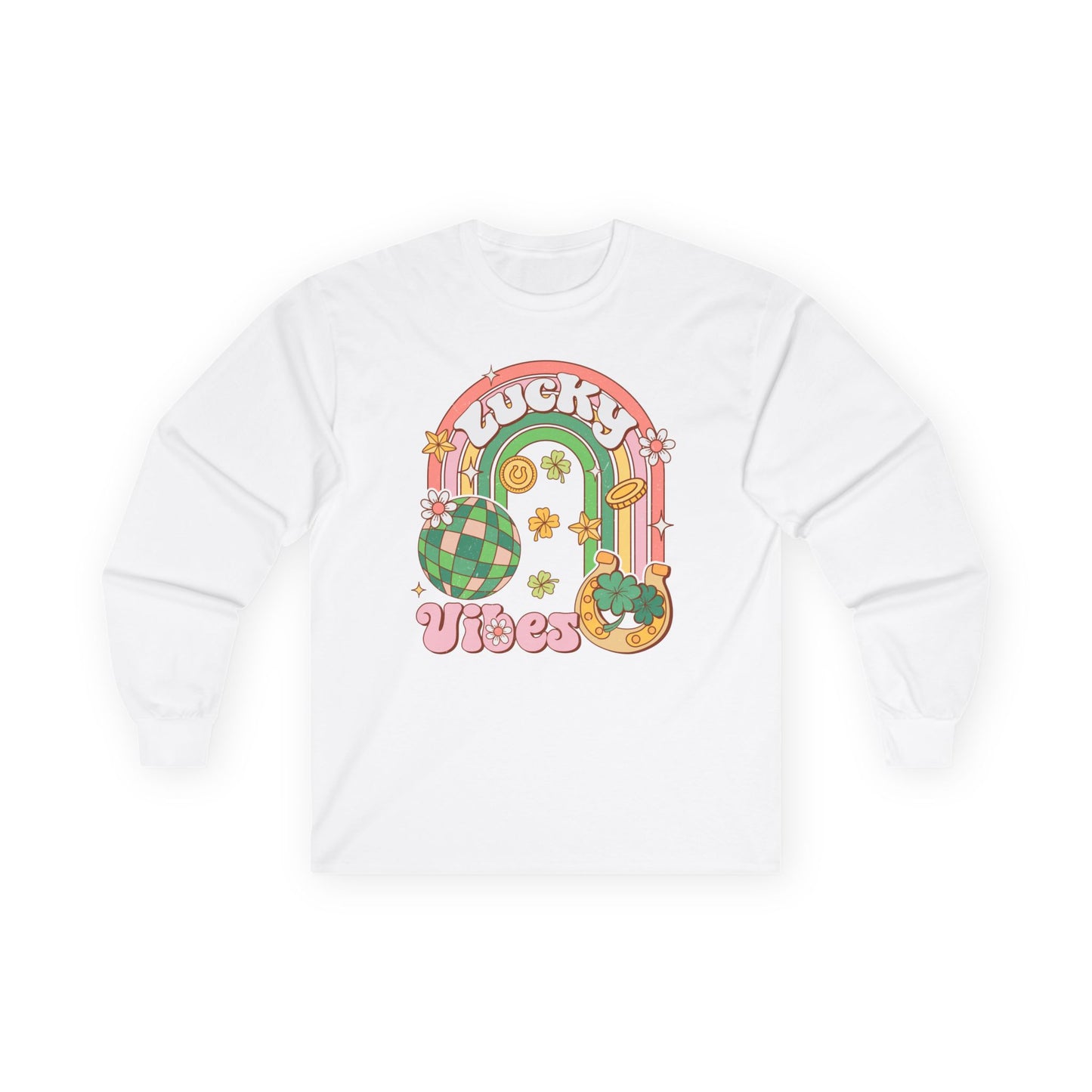 Long Sleeve Tee - Lucky Vibes St Patty's Day