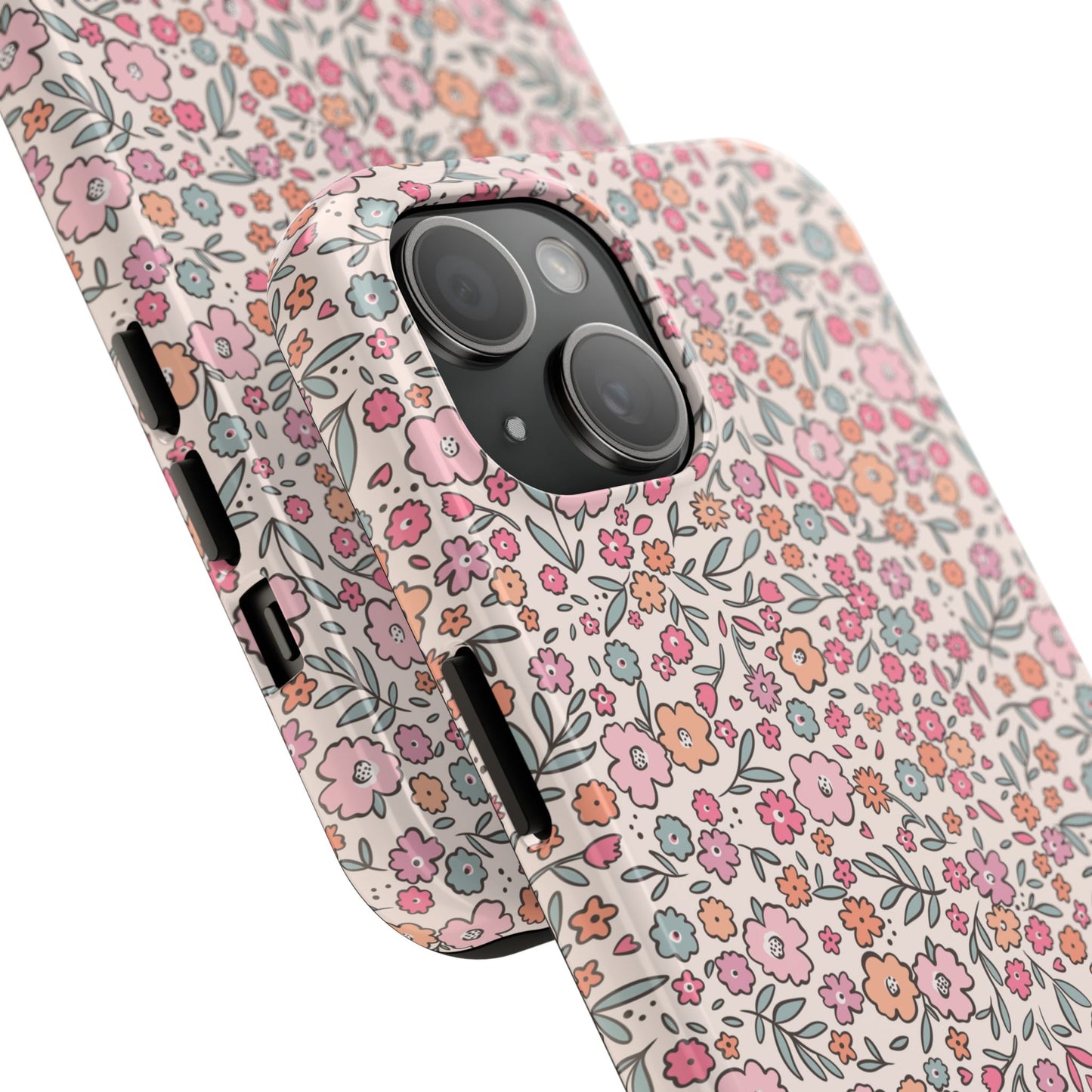 Floral Tough Phone Cases - Stylish Protection, Unique Gifts, Spring Decor, Flower Pattern, Durable Accessory
