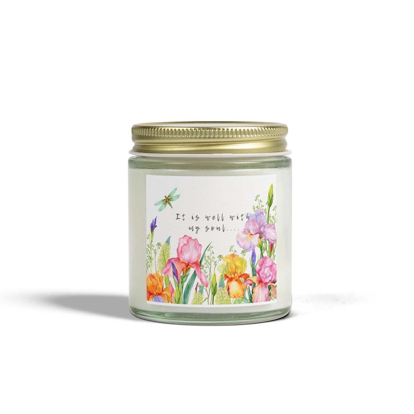 It Is Well With My Soul Scented Candle Coconut Apricot