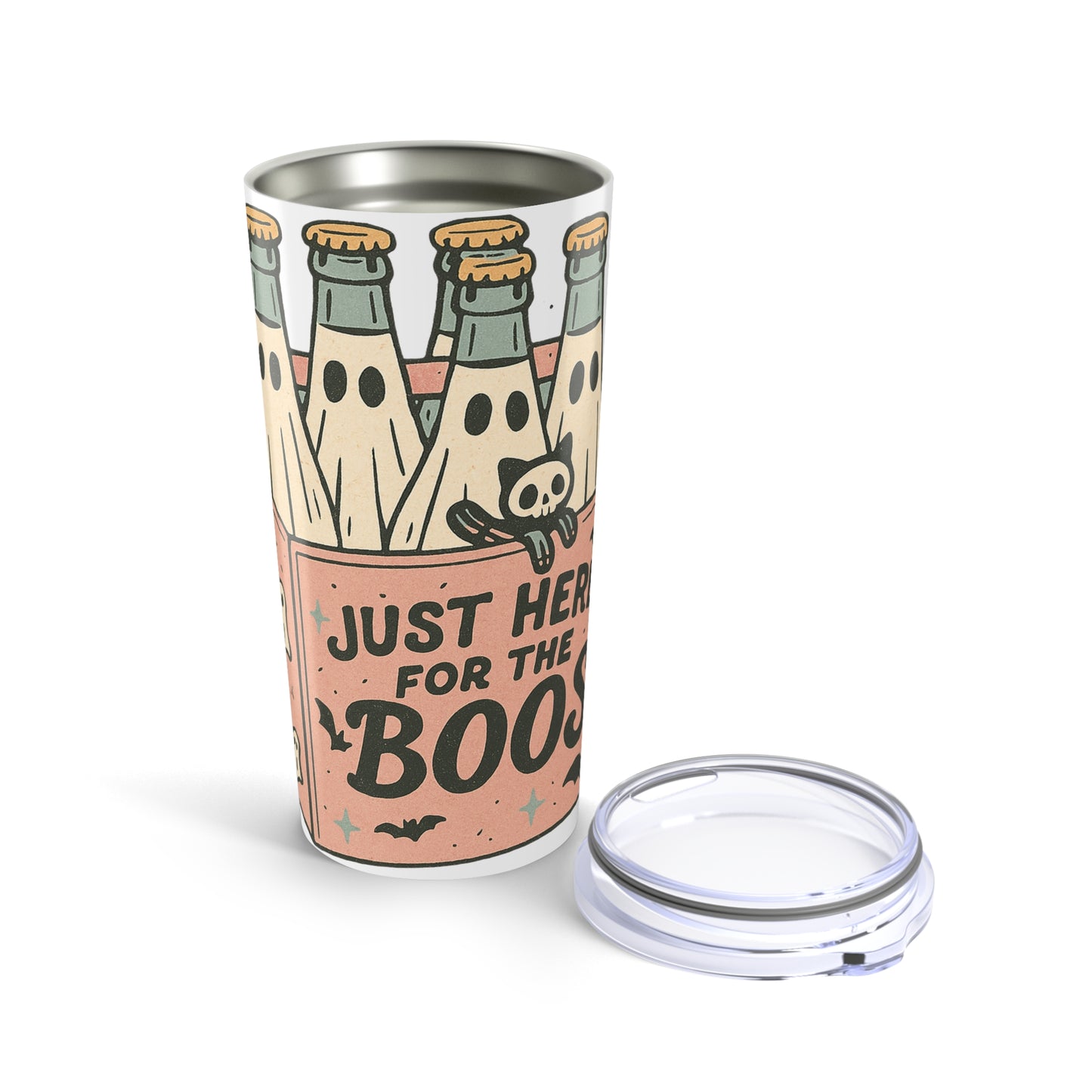 Spooky Halloween Tumbler, Just Here for the Boo's, Fun and Festive Drinkware, Perfect for Fall Parties, Halloween Gifts, Trick or Treat