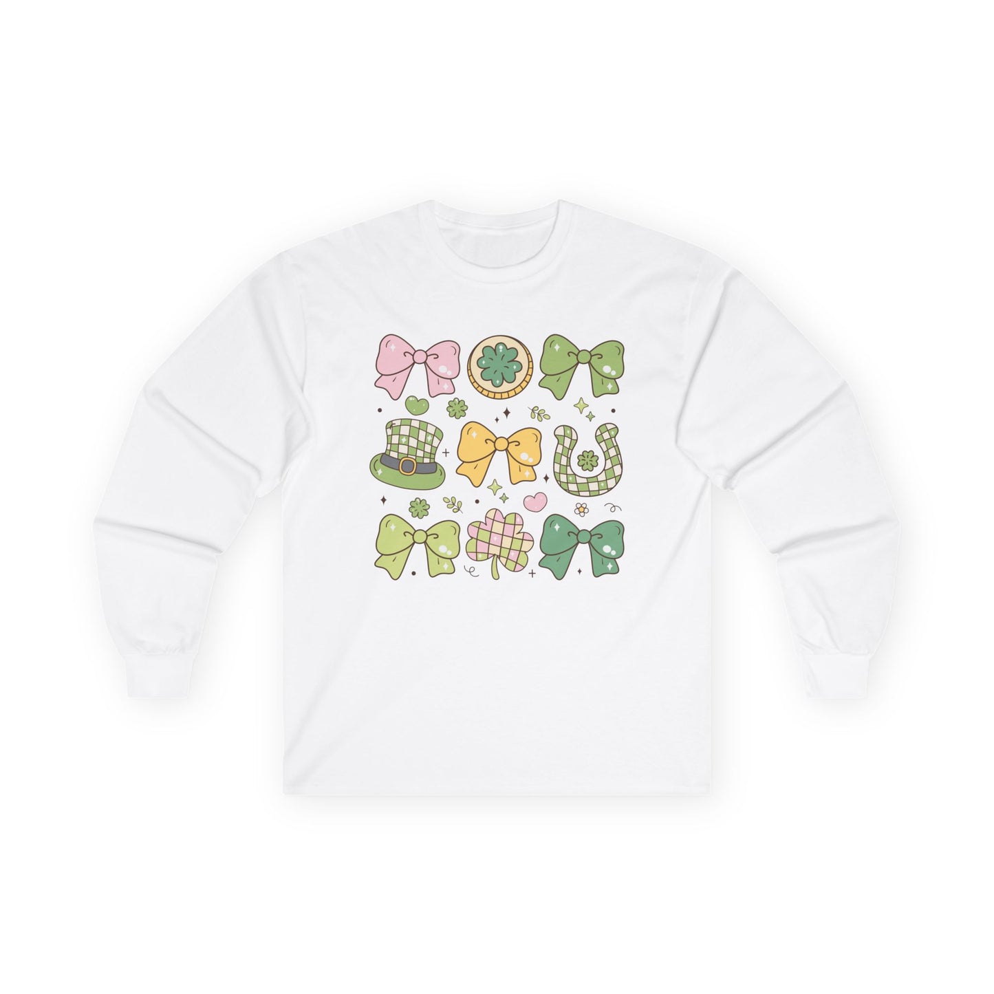 St Patrick's Day Coquette Long Sleeve Tee