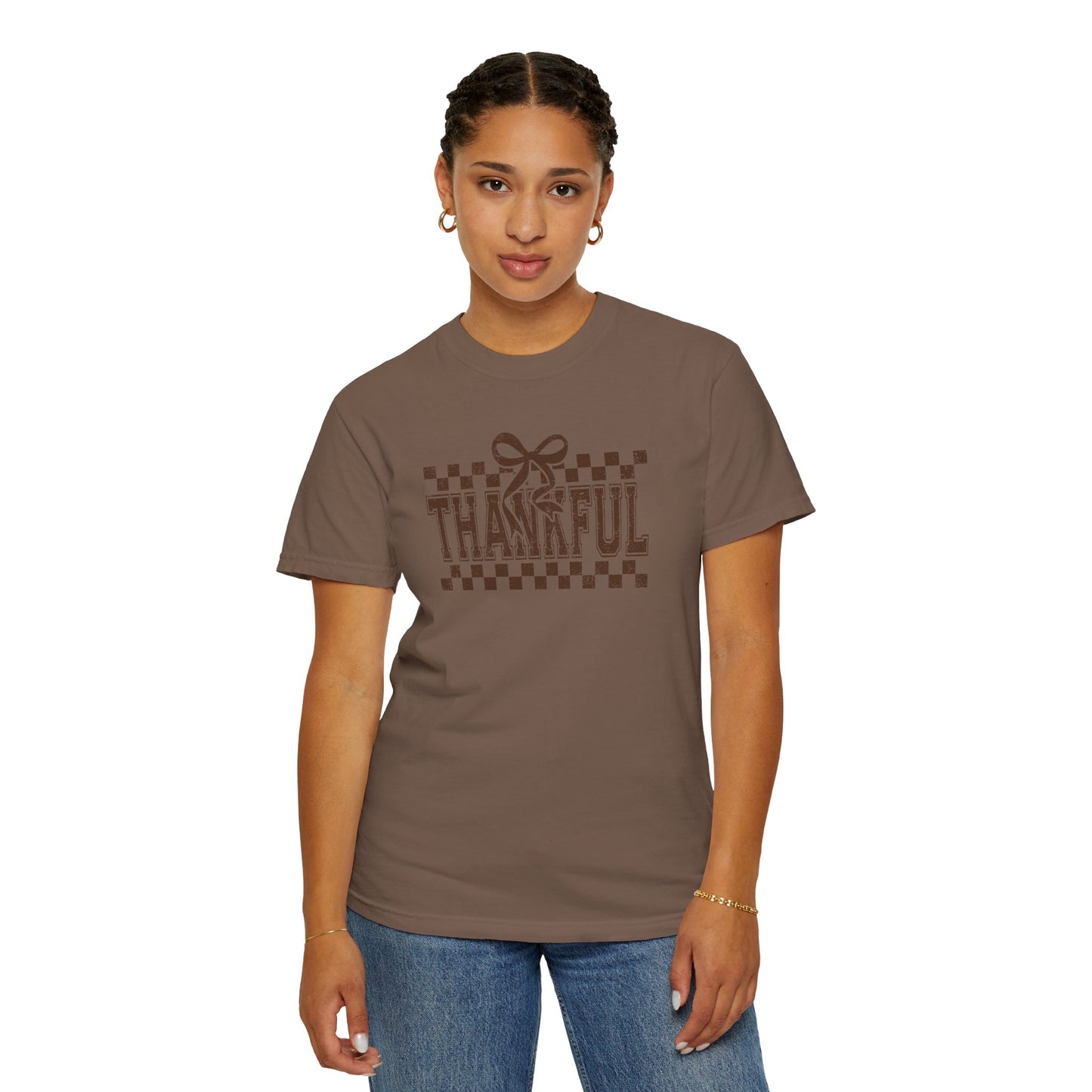 Thankful Unisex Garment-Dyed T-Shirt, Casual Fall Tee, Thanksgiving Gift, Cozy Everyday Wear, Autumn Fashion, Comfortable Tops