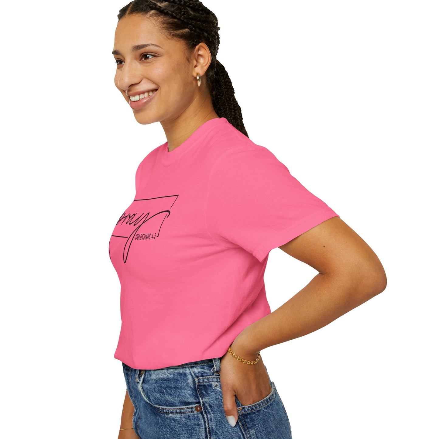 Pray Unisex Garment-Dyed T-Shirt, Faith-based Tee, Inspirational Shirt, Gift for Believers, Casual Faith Wear