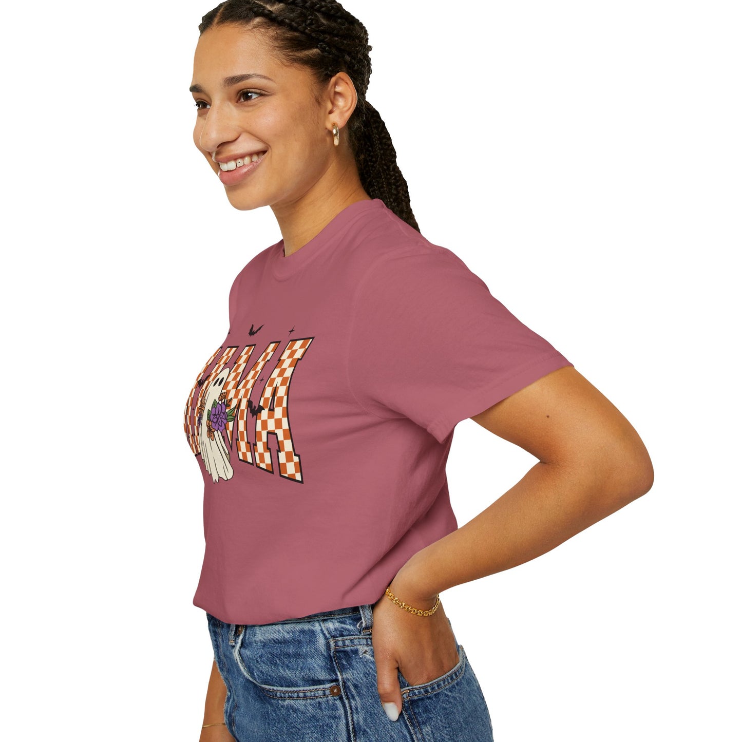 Ghostly Mama T-shirt, Spooky Mama Shirt, Halloween Tee, Gift for Mom, Fall Fashion, Unisex Graphic Tee