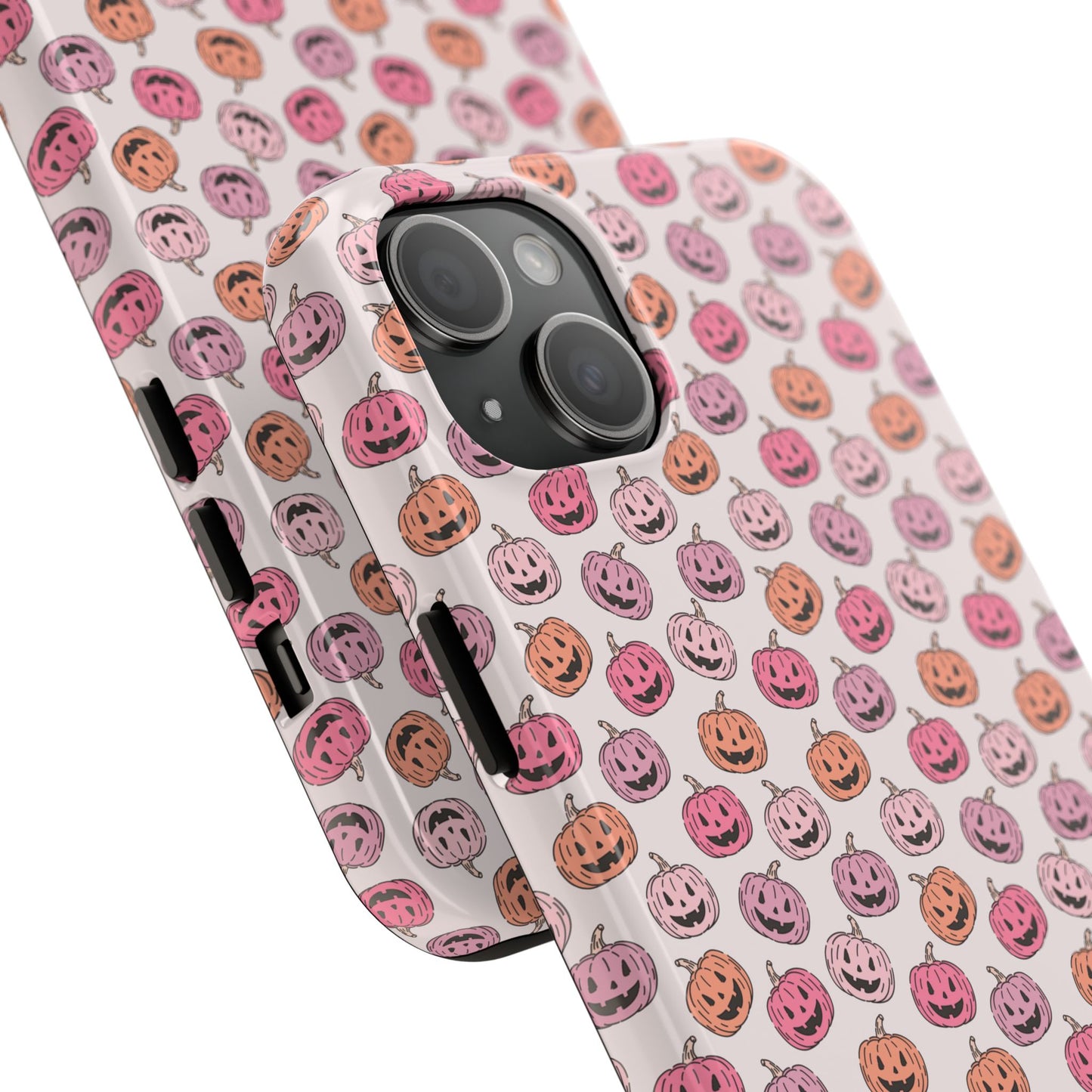Cute Pumpkin Pattern Tough Phone Cases | Fall Decor, Halloween Accessories, Gifts for Her, Trendy Phone Protection