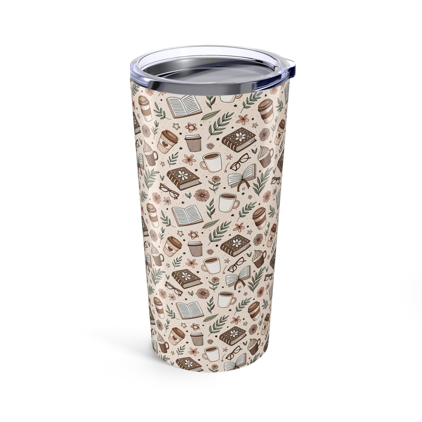 Cozy Coffee Tumbler 20oz, Cute Drinkware for Coffee Lovers, Gift for Tea Enthusiasts, Unique Travel Cup, Perfect for Home and Work