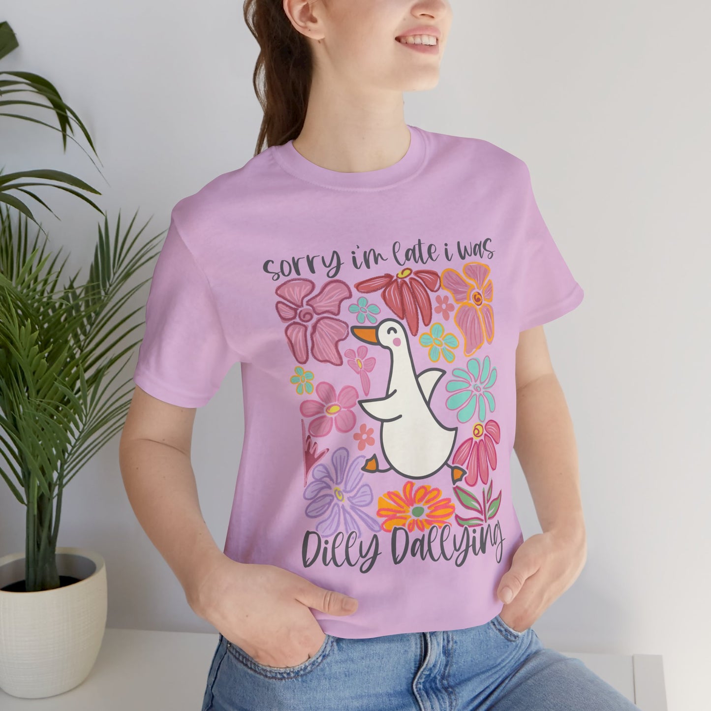 Floral Apology Tee - Unisex Jersey Short Sleeve T-Shirt with Playful Design