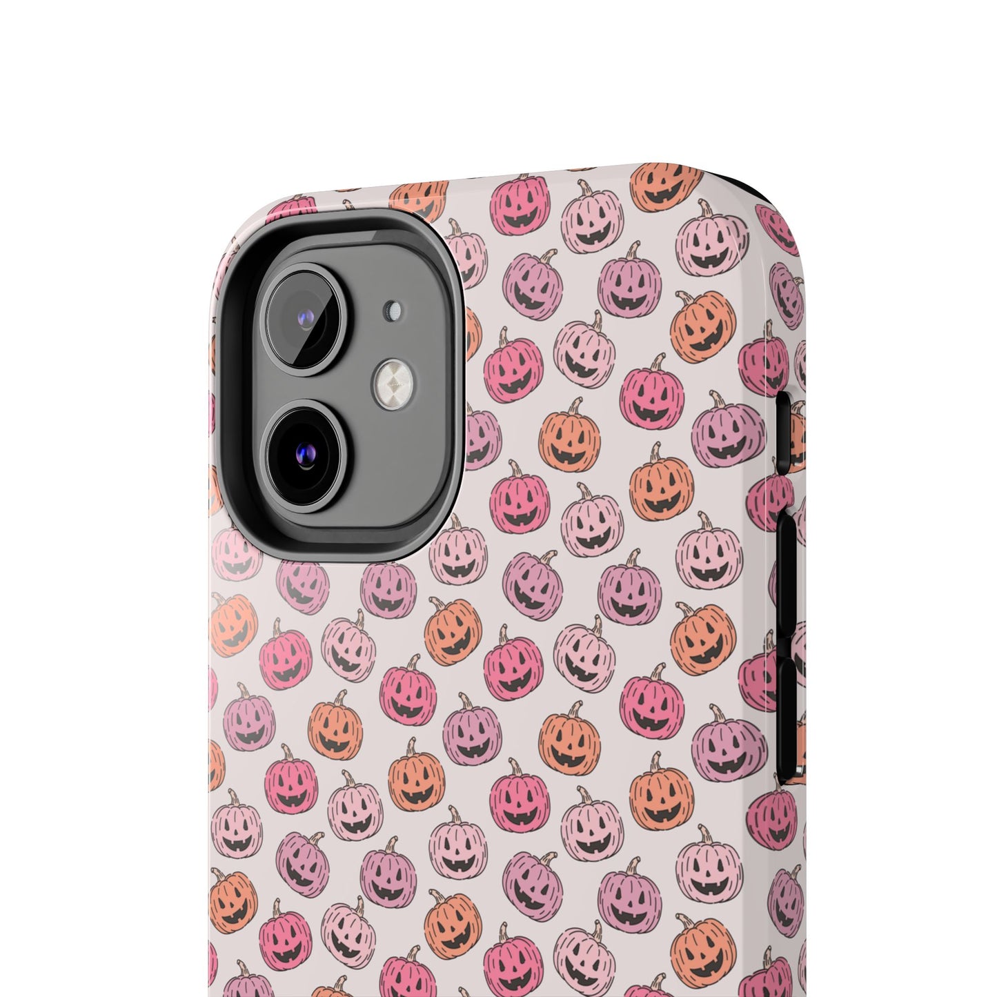 Cute Pumpkin Pattern Tough Phone Cases | Fall Decor, Halloween Accessories, Gifts for Her, Trendy Phone Protection