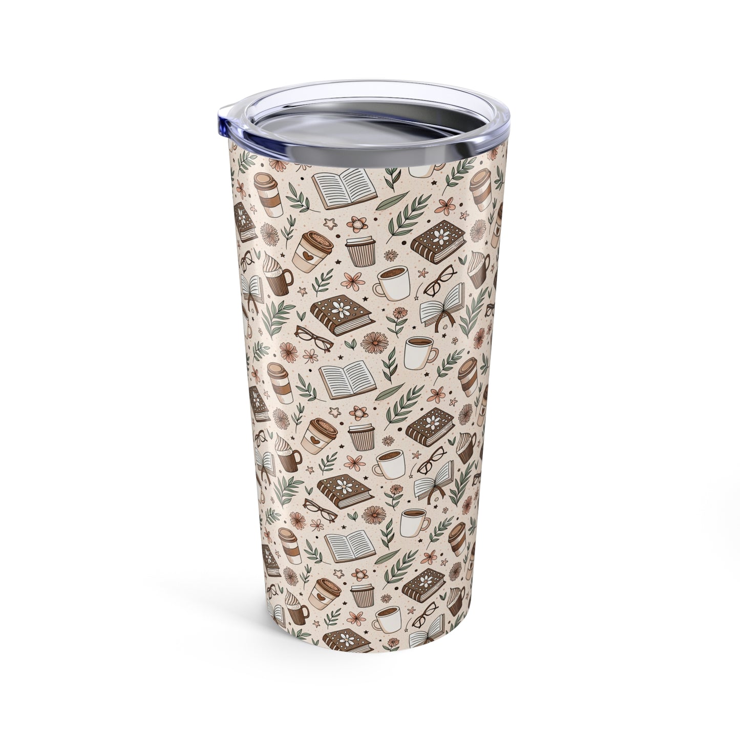 Cozy Coffee Tumbler 20oz, Cute Drinkware for Coffee Lovers, Gift for Tea Enthusiasts, Unique Travel Cup, Perfect for Home and Work