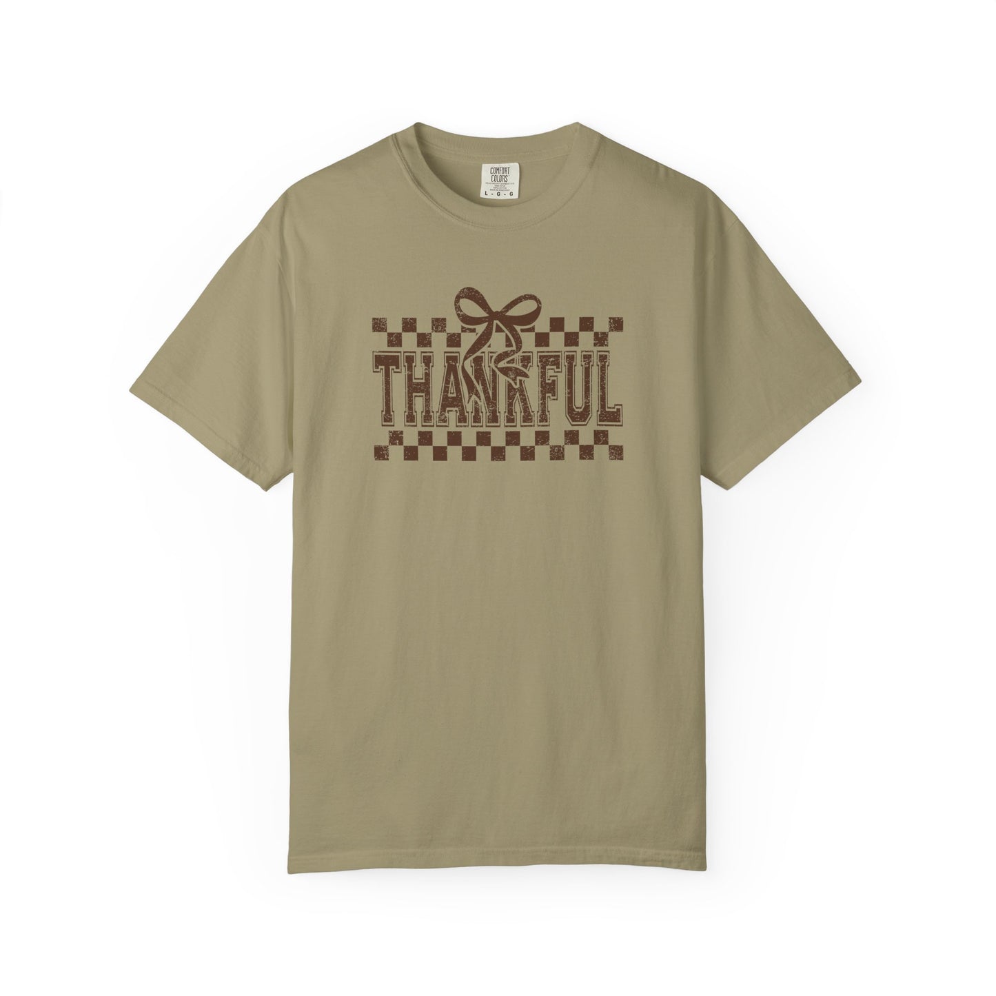 Thankful Unisex Garment-Dyed T-Shirt, Casual Fall Tee, Thanksgiving Gift, Cozy Everyday Wear, Autumn Fashion, Comfortable Tops