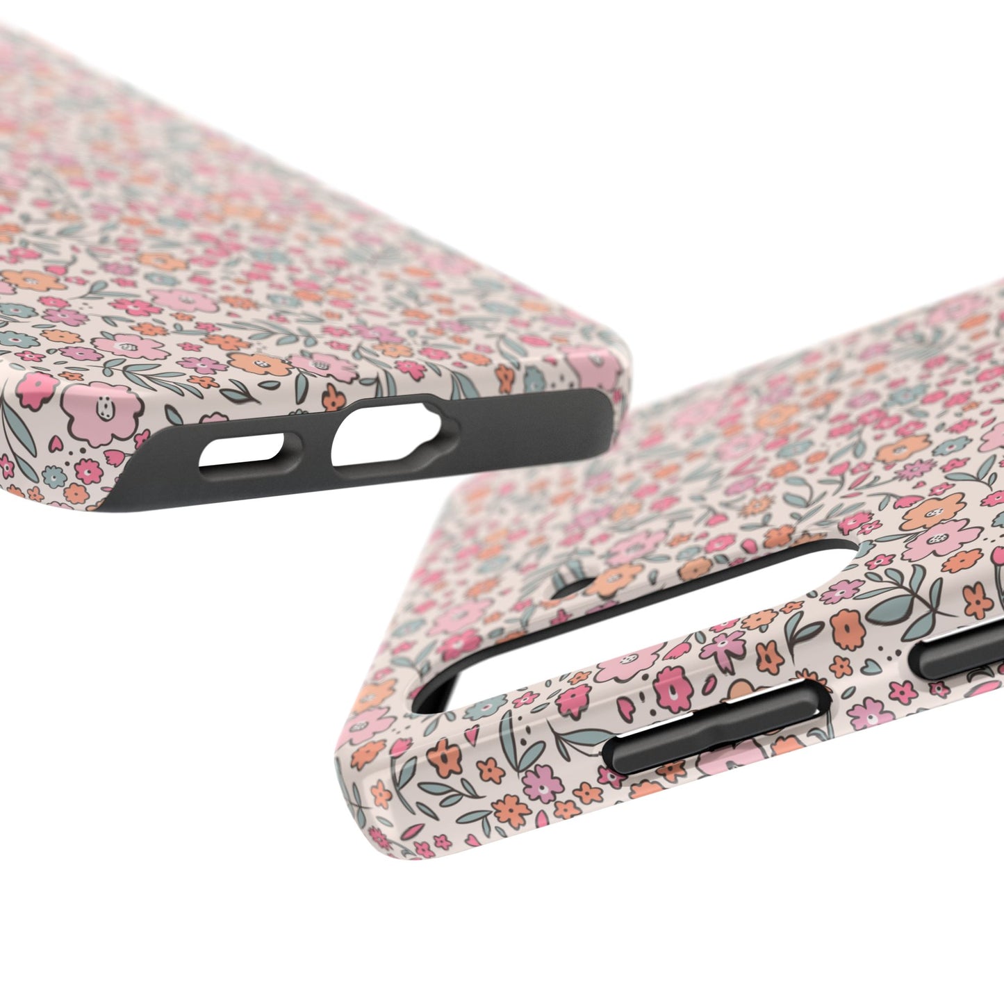 Floral Tough Phone Cases - Stylish Protection, Unique Gifts, Spring Decor, Flower Pattern, Durable Accessory