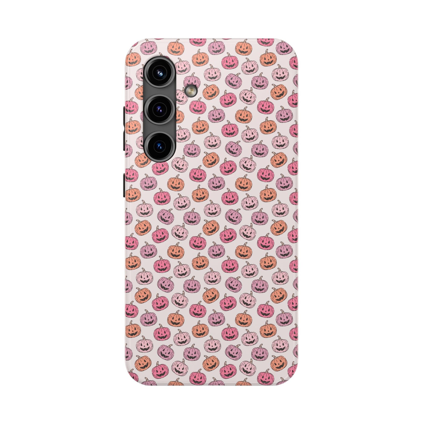 Cute Pumpkin Pattern Tough Phone Cases | Fall Decor, Halloween Accessories, Gifts for Her, Trendy Phone Protection