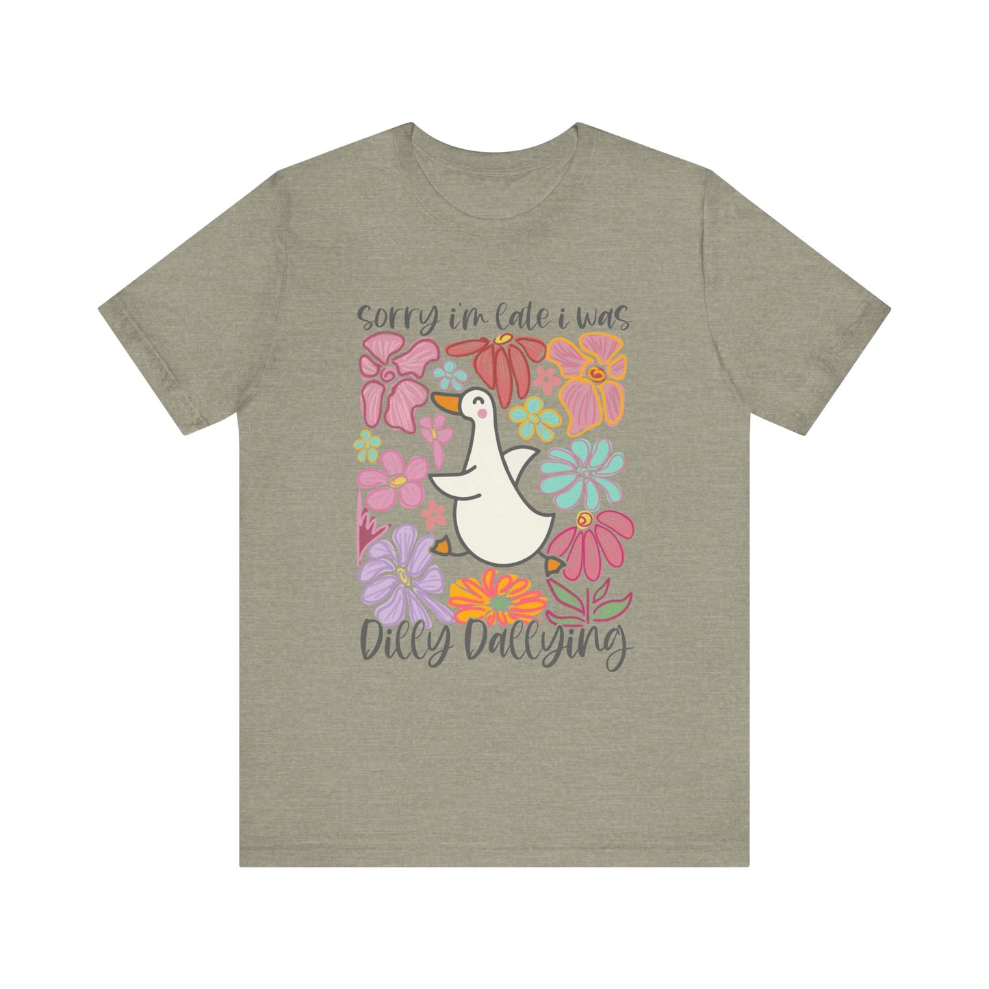 Floral Apology Tee - Unisex Jersey Short Sleeve T-Shirt with Playful Design