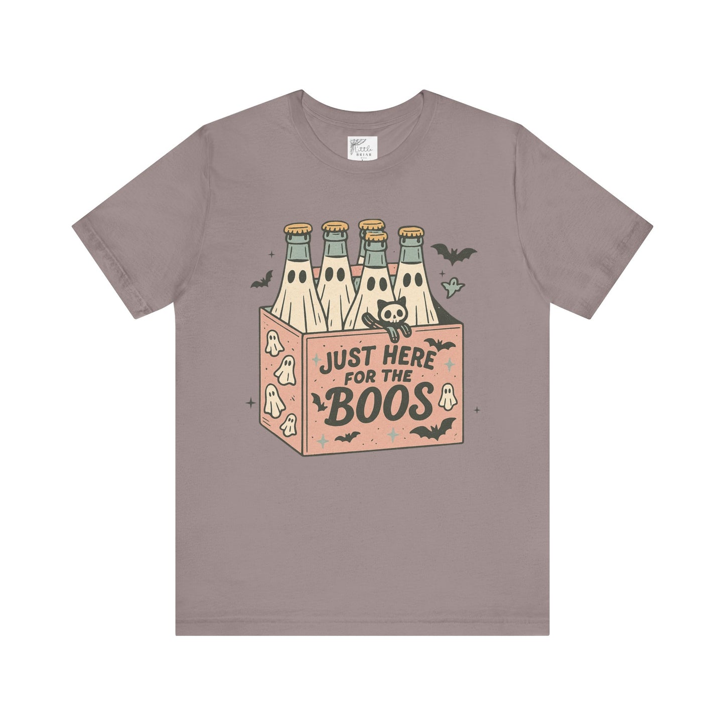 Halloween Vibes Unisex Tee - Just Here for the Boos, Fun Halloween Shirt, Party Wear, Gag Gift, Ghostly Spirit Classy Wear