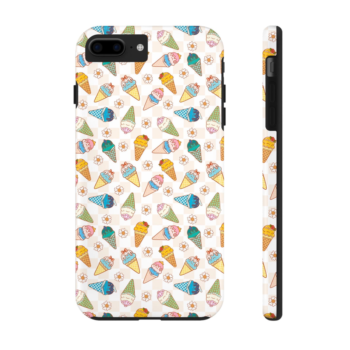Princess Themed Colorful Ice Cream Tough Phone Cases - Fun, Giftable, Summer Vibe, Durable Protection for Your Device, Perfect for Food Lovers, Bright