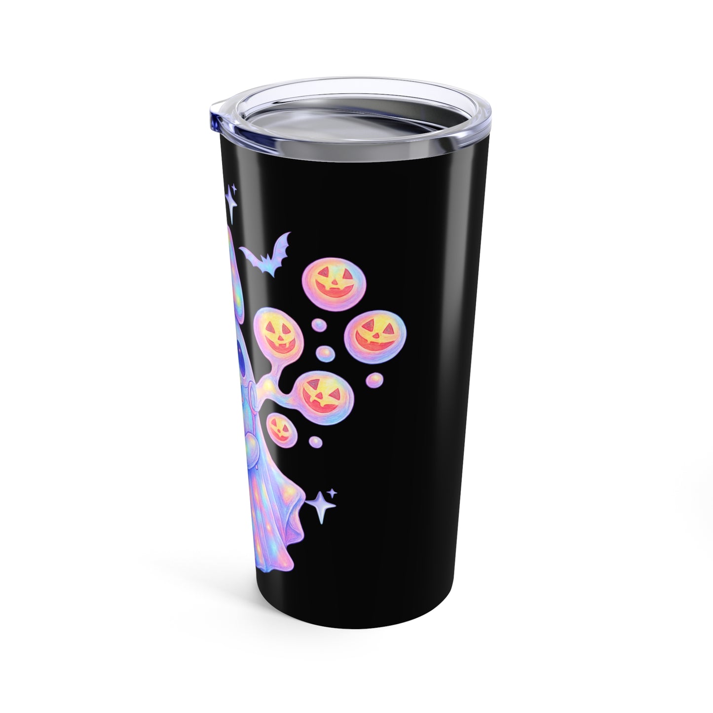 Ghostly Glow 20oz Tumbler | Cute Halloween Drinkware, Ghost Themed Mug, Spooky Decor, Perfect for Gifting, Party Accessory