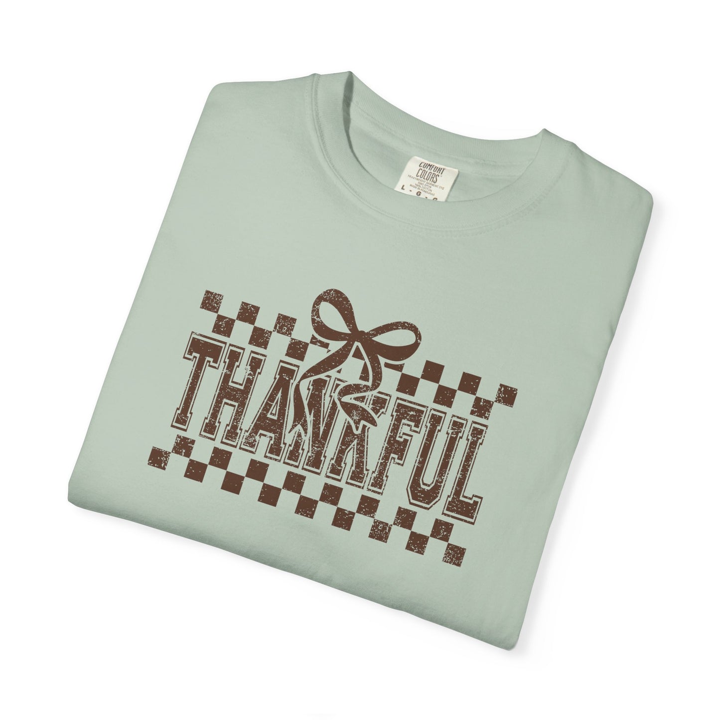 Thankful Unisex Garment-Dyed T-Shirt, Casual Fall Tee, Thanksgiving Gift, Cozy Everyday Wear, Autumn Fashion, Comfortable Tops