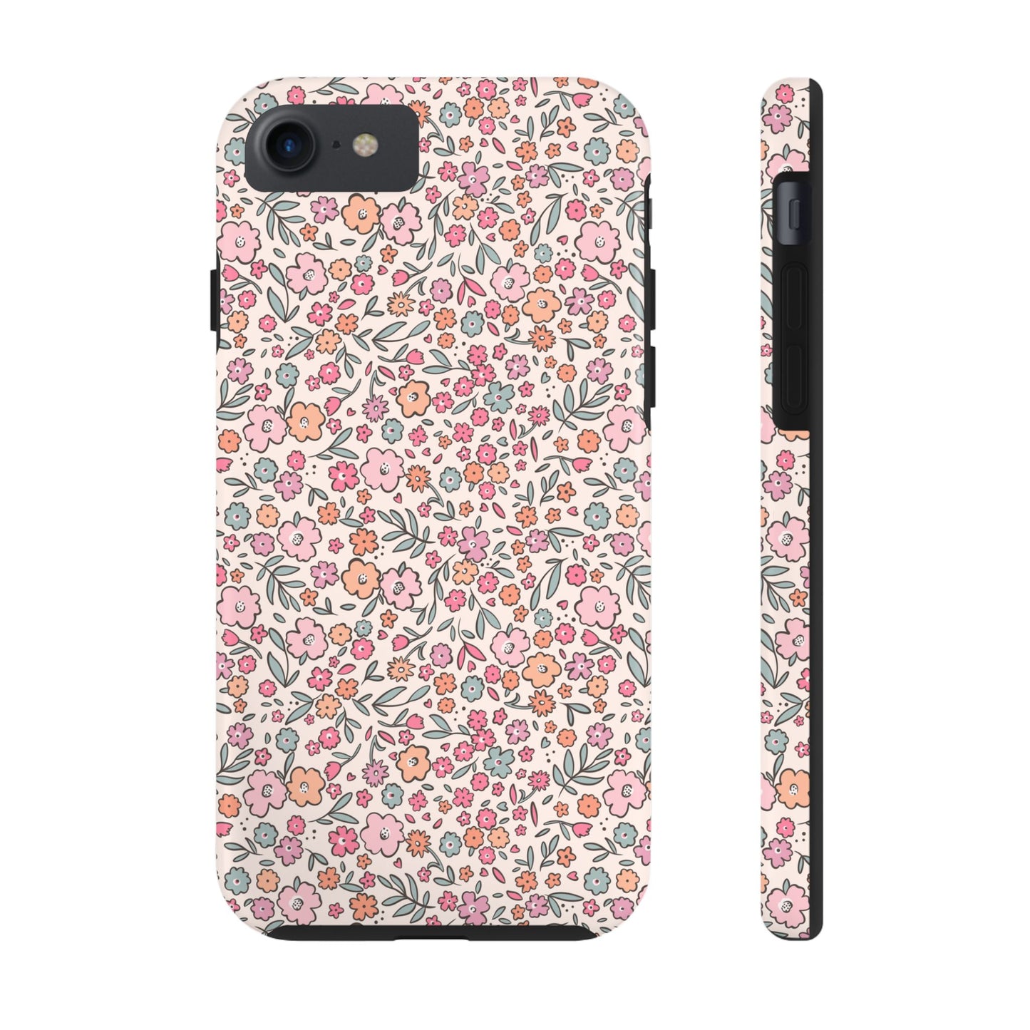 Floral Tough Phone Cases - Stylish Protection, Unique Gifts, Spring Decor, Flower Pattern, Durable Accessory