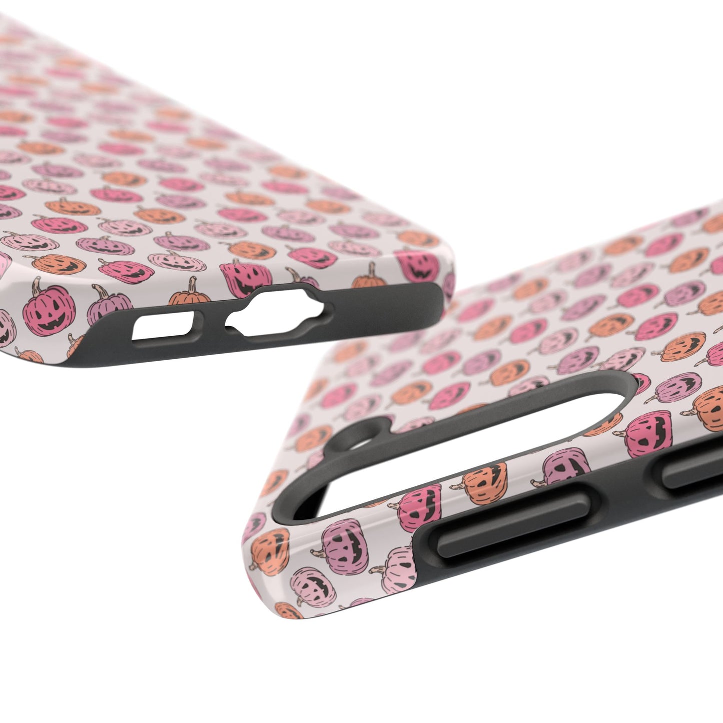 Cute Pumpkin Pattern Tough Phone Cases | Fall Decor, Halloween Accessories, Gifts for Her, Trendy Phone Protection