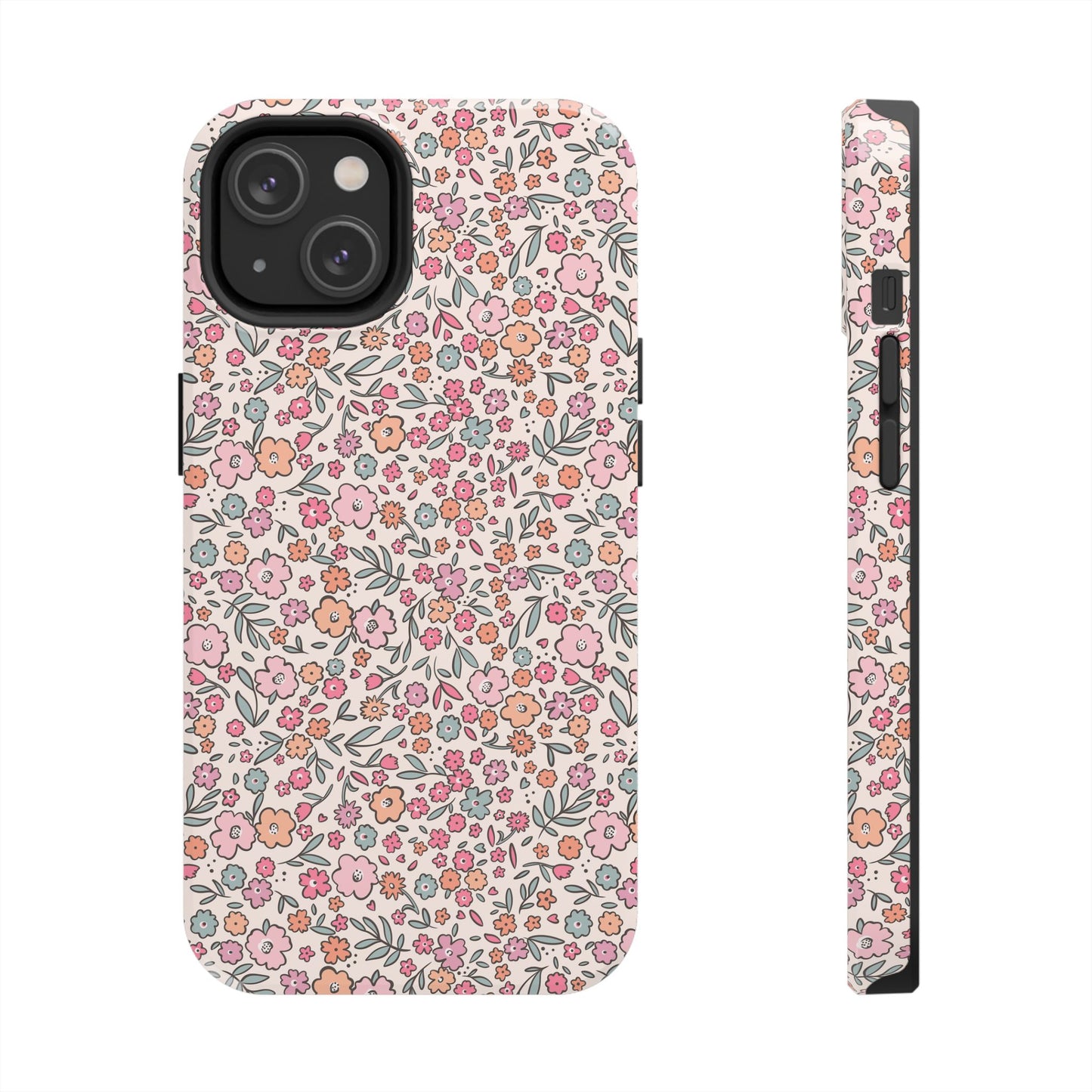 Floral Tough Phone Cases - Stylish Protection, Unique Gifts, Spring Decor, Flower Pattern, Durable Accessory