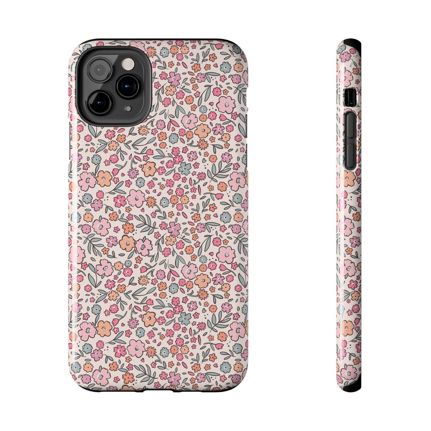 Floral Tough Phone Cases - Stylish Protection, Unique Gifts, Spring Decor, Flower Pattern, Durable Accessory